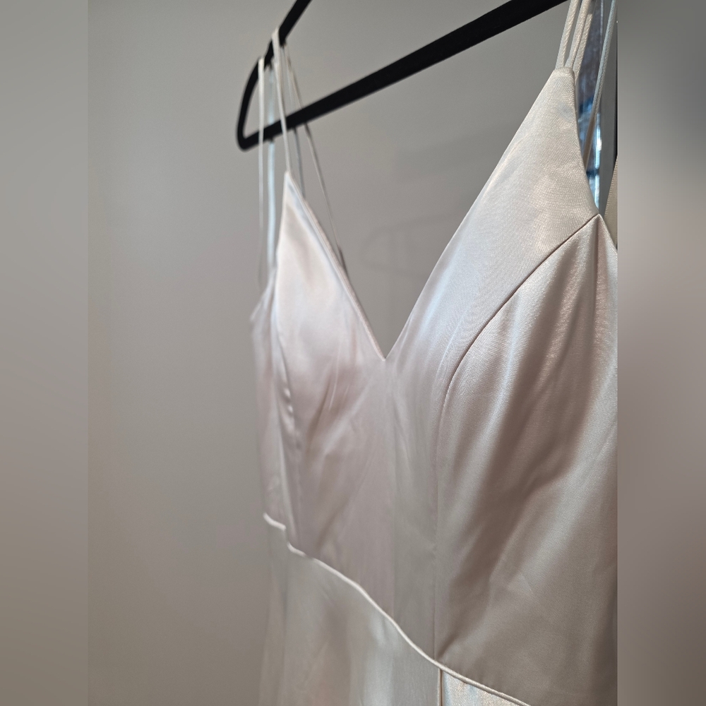Sequin Hearts Ivory/cream Satin Dress - Picture 3 of 6